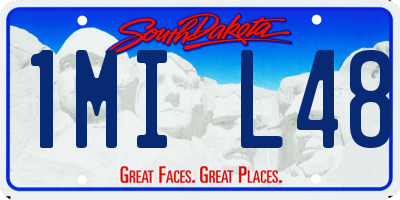 SD license plate 1MIL48