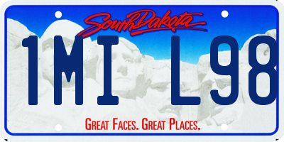 SD license plate 1MIL98