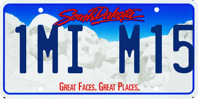 SD license plate 1MIM15