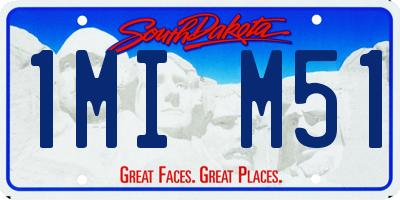 SD license plate 1MIM51