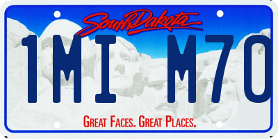 SD license plate 1MIM70