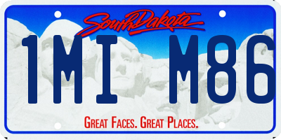 SD license plate 1MIM86