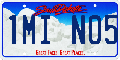 SD license plate 1MIN05