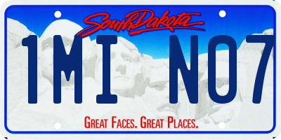 SD license plate 1MIN07