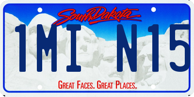 SD license plate 1MIN15