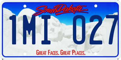 SD license plate 1MIO27