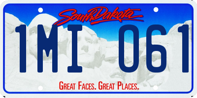 SD license plate 1MIO61