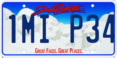 SD license plate 1MIP34