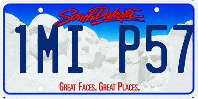 SD license plate 1MIP57