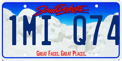 SD license plate 1MIQ74