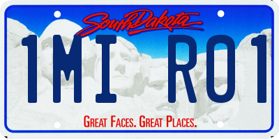 SD license plate 1MIR01