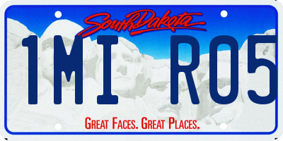 SD license plate 1MIR05
