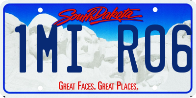SD license plate 1MIR06
