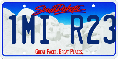 SD license plate 1MIR23