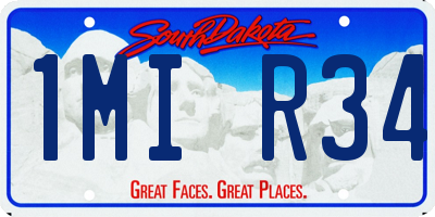 SD license plate 1MIR34