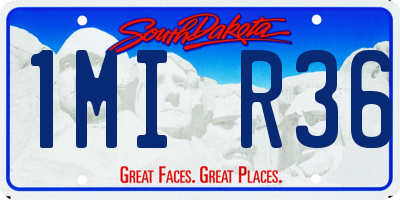 SD license plate 1MIR36
