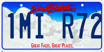 SD license plate 1MIR72