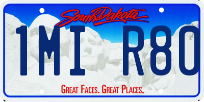 SD license plate 1MIR80