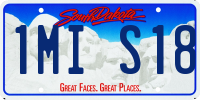 SD license plate 1MIS18