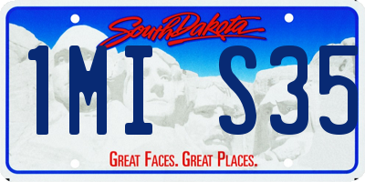 SD license plate 1MIS35