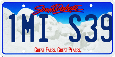 SD license plate 1MIS39
