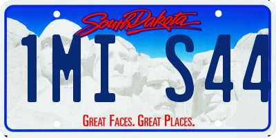 SD license plate 1MIS44