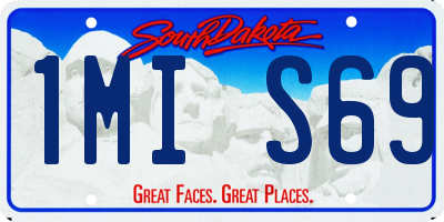SD license plate 1MIS69