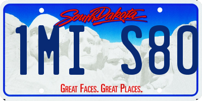 SD license plate 1MIS80