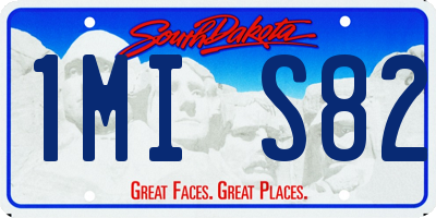 SD license plate 1MIS82