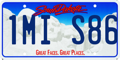 SD license plate 1MIS86