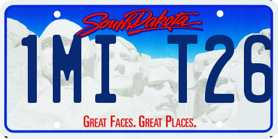 SD license plate 1MIT26