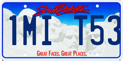 SD license plate 1MIT53