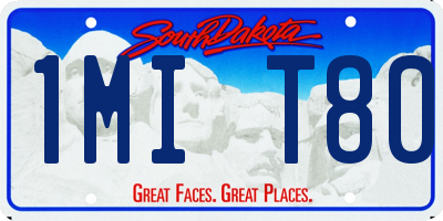 SD license plate 1MIT80
