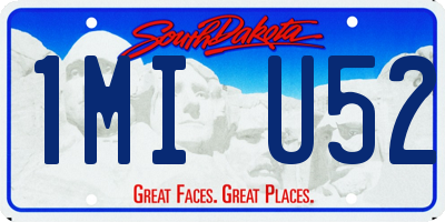 SD license plate 1MIU52