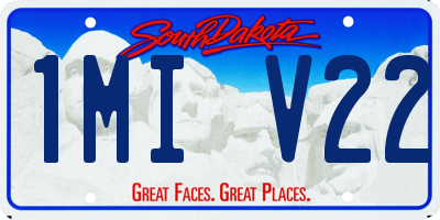 SD license plate 1MIV22