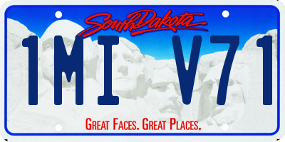 SD license plate 1MIV71