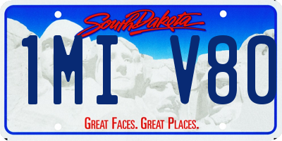 SD license plate 1MIV80