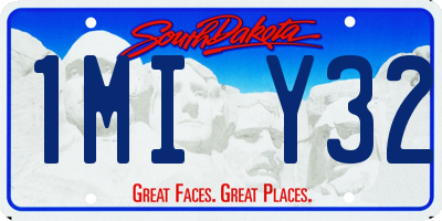 SD license plate 1MIY32