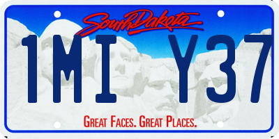 SD license plate 1MIY37