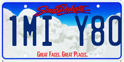 SD license plate 1MIY80