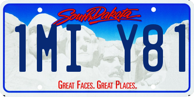 SD license plate 1MIY81