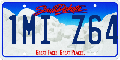 SD license plate 1MIZ64
