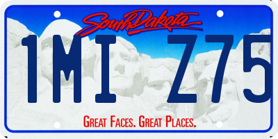 SD license plate 1MIZ75
