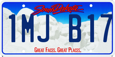 SD license plate 1MJB17