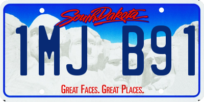 SD license plate 1MJB91