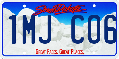 SD license plate 1MJC06
