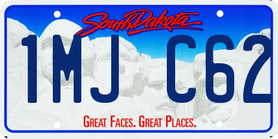 SD license plate 1MJC62