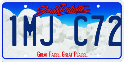 SD license plate 1MJC72
