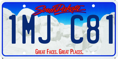 SD license plate 1MJC81