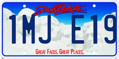 SD license plate 1MJE19